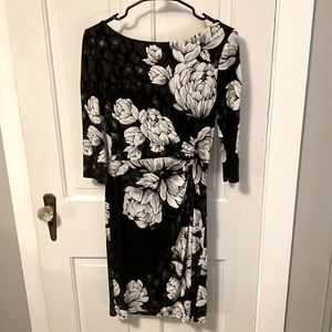 WHBM Rouched Boatneck Dress